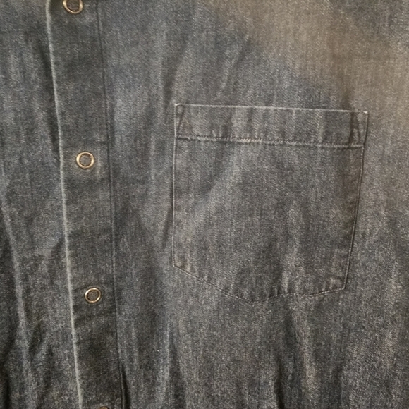 Bonobos Slim Fit 100% Cotton Navy Casual Snap Button-down Shirt Womens Large - Picture 2 of 9